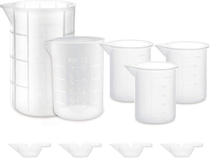 Gartful 9PCS Silicone Mixing Cups Set, Resin Casting Tool Kit, DIY Craft Set by Gartful