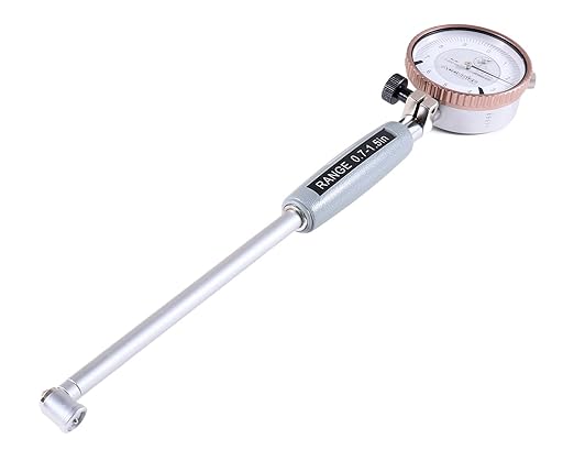 Accusize Industrial Tools 0.7-1.5'' by 0.0001'' Dial Bore Gage, Stem Length 6'', Ee20-1015