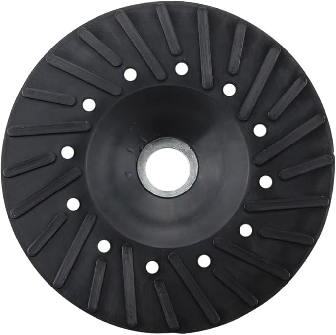 BHA Angle Grinder Ribbed Backing Pad for Resin Fiber Disc, 5" x 5/8"-11