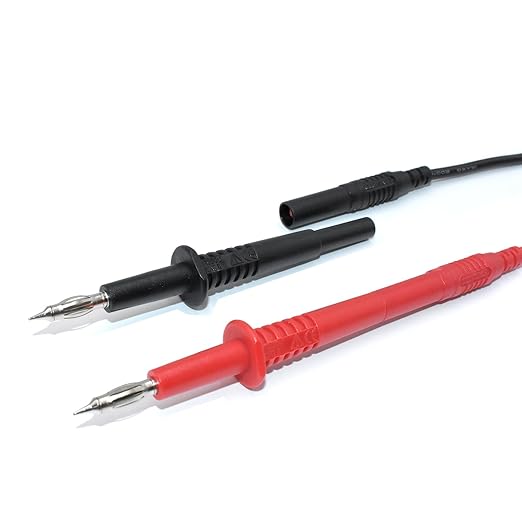 10Pcs Test Leads Kit, Double Insulated Test Lead Set with Alligator Clips and Needle Probefor Multimeter Electrical Testing