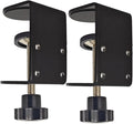 Small C Clamps 2 Inch with 4 Small Holes in the Back, 2-Pack Adjustable Desk C-Clamp for Range 0.39"~2", Versatile Clamp for Brake, Parts Assembly, Fastening, Welding, Woodwork, Metal Work