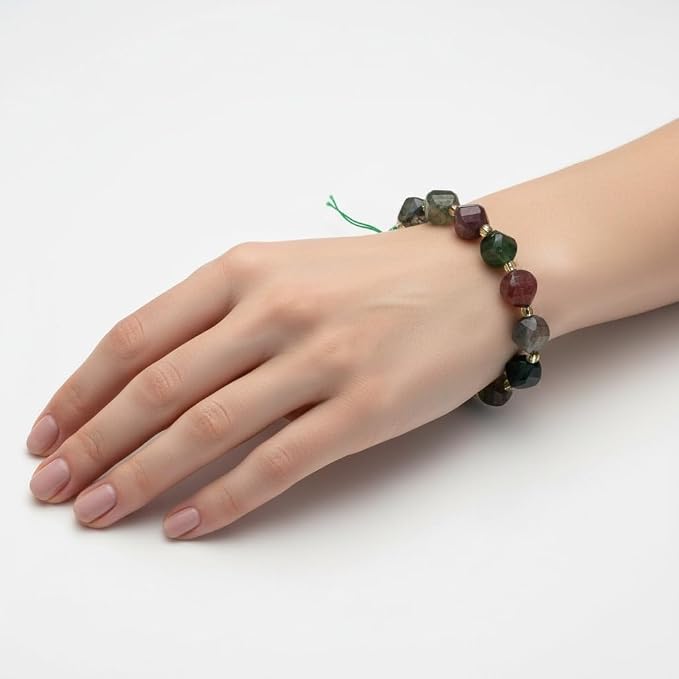 34pcs Natural Indian Agate Stone Beads - Image 5