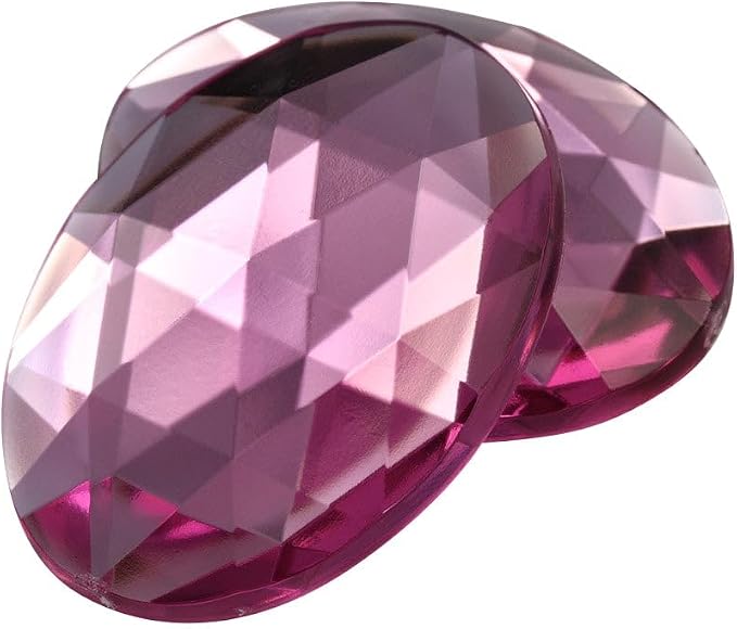 40x30mm Pink Rose Lite .RS72 Large Flat Back Oval Acrylic Rhinestones Cosplay - Image 2