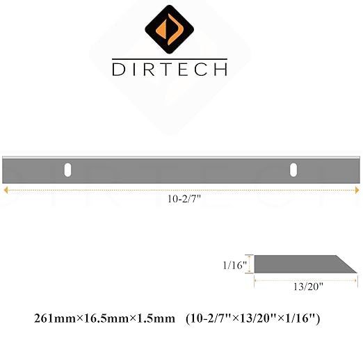 Planer Blades 261mm HSS Planer Knives 10-2/7 Inch Jointer Knives for Scheppach HMS1070 HMS850 HMS2000, Jet JPT-10B, Erbauer EPT1500, SRF-254-1600S,261x16.5x1.5mm,4 Pcs