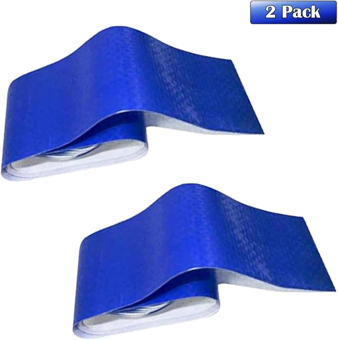 Heavy Duty Tarp Waterproof Poly Repair Tape, UV Resistant, Strong Adhesive Weatherproof Patch Kit, Repairs Holes, Patches, Rips, Tears, Frayed Edges in Tarps, Tents, 2 Pack, Blue
