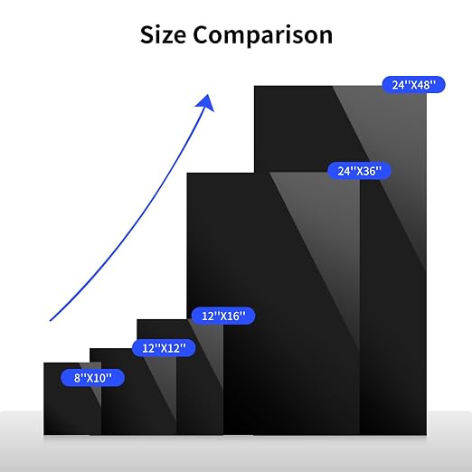 Art3d 1/8" Thick Plexiglass Sheets in Black - Image 6