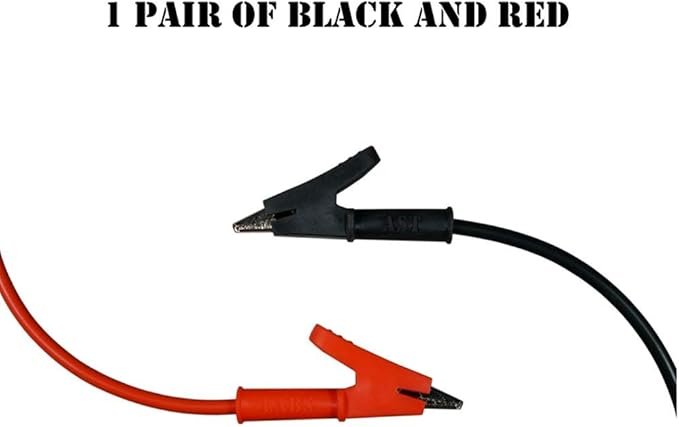 Test Lead SILICONE Alligator Clip Heavy Duty to Alligator Clip Heavy Duty (10 ft)