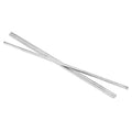 uxcell 3 Pcs Square Steel Key Stock, 3/16" x 3/16" x 12" Cold-Drawn 45# Steel Bars Precision Key Stock for Gearbox Coupling, Silver Tone