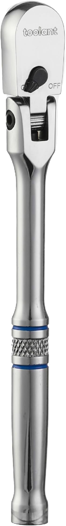 toolant 1/4“ Drive 90 Tooth Compact Flex Head Socket Ratchet Wrench (1/4",7 inch length)