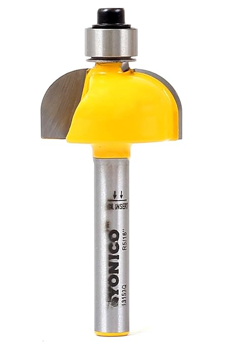 YONICO Cove Router Bits Edge Forming 5/16-Inch Radius 1/4-Inch Shank 13153q