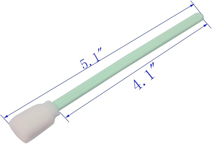 LOVEDAY 100pc 5.1" Square Rectangle Foam Cleaning Swab Sticks - Image 3