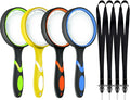 Leffis 4 Pack Magnifying Glass, 10X Non-Slip Handheld Reading Magnifier by Leffis