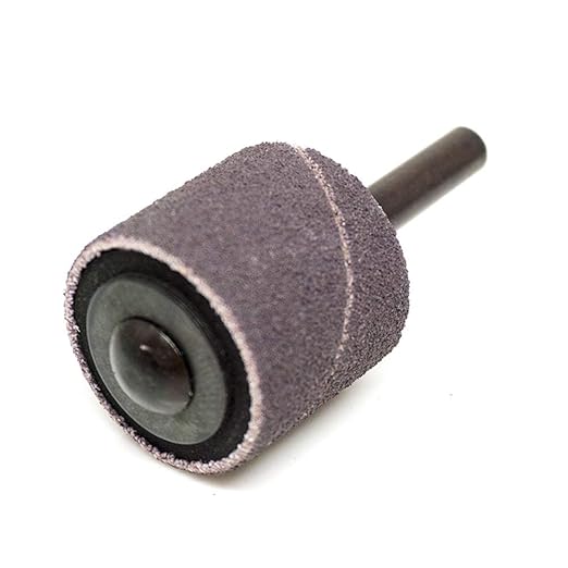 Benchmark Abrasives 1" x 1" Aluminum Oxide Abrasive Spiral Bands for Rotary Tools, Drum Sleeves for Sanding Deburring Blending Polishing on Metals Plastic Wood Rubber (10 Pack) - 36 Grit
