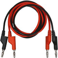 Test Lead Banana Plug Male Stackable to Banana Plug [39" / 1 Set]