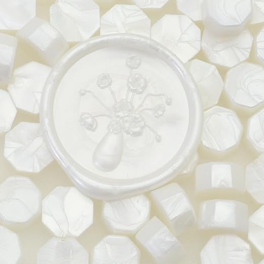 300 Pcs Wax Seal Beads, Pearl White, Quick Drying, Christmas Cards - Image 3