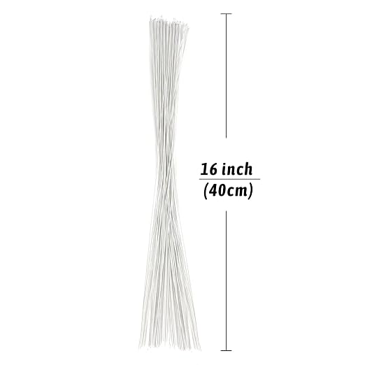 Decora 22 Gauge White Floral Wire 16 inch, 50/Package - Image 3