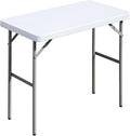 Folding Table 2.7ft Rectangular All-Occasion Plastic Folding Event Table by OutdoorOasisFurniture