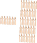 STOBOK 60 Pcs Punch Needle Handles Wooden Felting Needle Handles Replacement by STOBOK