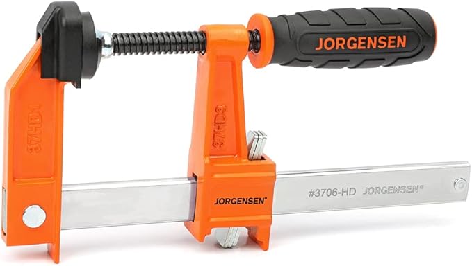Pony Jorgensen 3706-HD Heavy Duty Steel Bar Clamp, Orange, 6-Inch
