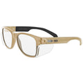 MAGID Y50 Safety Glasses for Construction | Coyote Tan Frame — 1 Pair, ANSI by MagidGloveSafety