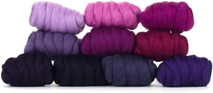 Revolution Fibers | Mixed Merino Wool Variety Pack | Perfect Wool Roving by RevolutionFibers
