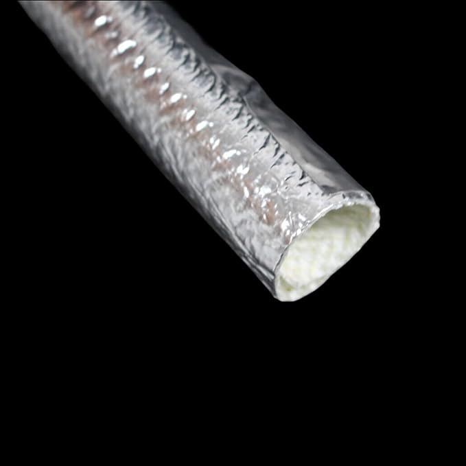 30mm - 1-1/5" Self Closed aluminized Sleeve Heat Shield Protection Side Entry - Image 8