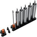 ToolBox Widget Socket Organizer ½ Inch Pro Series – Modular Magnetic Socket Holder with Missing Tool Indicator – Size Stems NOT Included