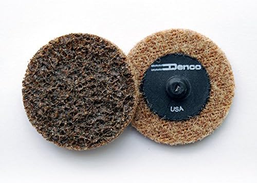 Denco Surface Prep Conditioning Disc - Coarse - Brown - 2 Inch and 3 Inch - Pack of 50 - Abrasive Quick Change Disc Twist to Lock Superior Life (3 Inch)