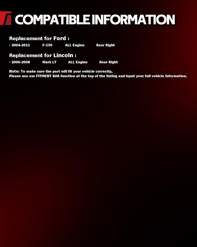Torchbeam Rear Brake Caliper Right for Ford F-150 2004-2011, Lincoln Mark LT 2006-2008, Rear Right Caliper Replace # 184858
