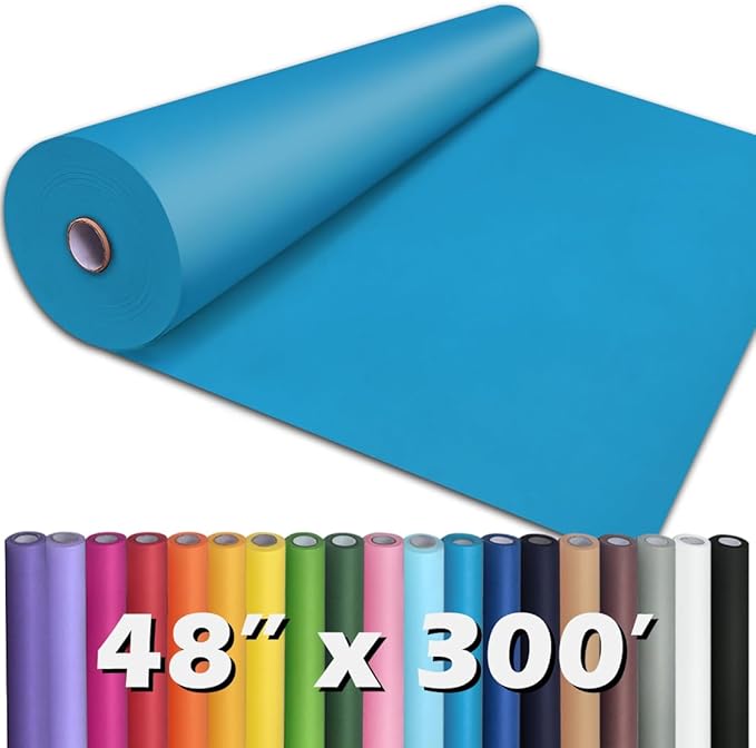 PerkHomy Lake Blue Kraft Paper Roll 48" x 3 by PerkHomy