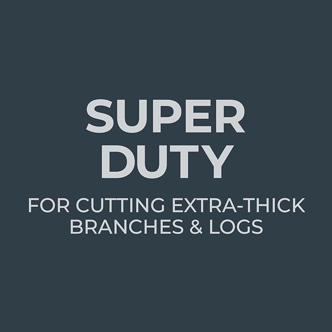 Woodland Tools Super Duty D-Handle Pruning Saw – Curved Tree Saw with Hardened Steel Blade, Aggressive Teeth, Non Slip Grip – Manual Tool for Limb Cutting, Branch Removal, and Yard Work