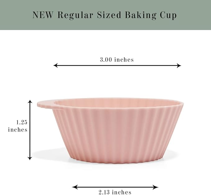 The Silicone Kitchen Reusable Silicone Baking Cups Silicone Muffin Liners - Image 4