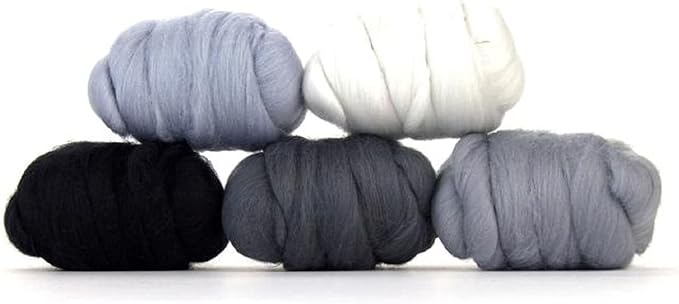 Revolution Fibers | Mixed Merino Wool Variety Pack | Perfect Wool Roving by RevolutionFibers