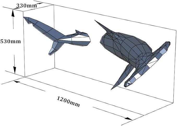 Hammerhead Shark 3D Paper Sculpture - Image 6