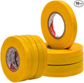 WOD ETC766 Professional Grade General Purpose Yellow Electrical Tape UL/CSA Listed core. Vinyl Rubber Adhesive Electrical Tape: 3/8 inch X 66 ft - Use at No More Than 600V & 176F (Pack of 10)