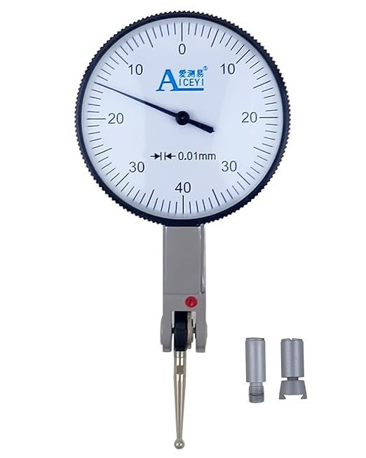 Dial Indicator Accuracy 0.01mm(0.0004"),Range 0-0.8mm