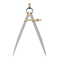 Spring Joint Caliper - [7 Inch] Carbon Steel Spring Divider Caliper with Brass Fulcrum for Metalworking Drawing Use, Flat Leg