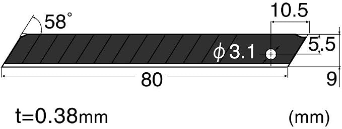 NT Cutter 9mm Snap-Off Ultra-Sharp Utility Knife Blade, 10-Blade/Pack, 1 Pack - Image 3
