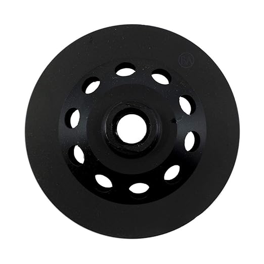 Benchmark Abrasives 4 Inch Grinder Wheels Arrow Type Diamond Cup Wheel with 5/8"-11 Arbor Hole for Masonry, Marble, Natural Stone, Concrete Grinding Wheel - Angle Grinder Attachments (4”)