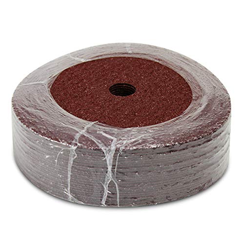 BHA Aluminum Oxide Resin Fiber Sanding and Grinding Discs, 7” x 7/8” Arbor Hole, 36 Grit - 25 Pack