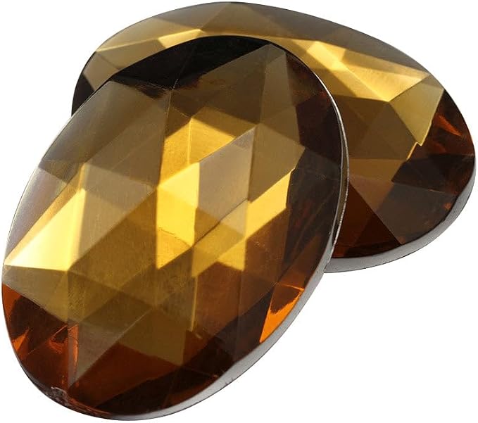 40x30mm Large Flat Back Oval Acrylic Rhinestones Cosplay Costume Gems Plastic - Image 2