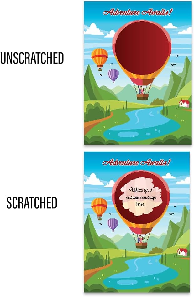Make Your Own DIY Scratch Off Cards 20 Pack 3 in 4 in Note Cards and Stickers - Image 4