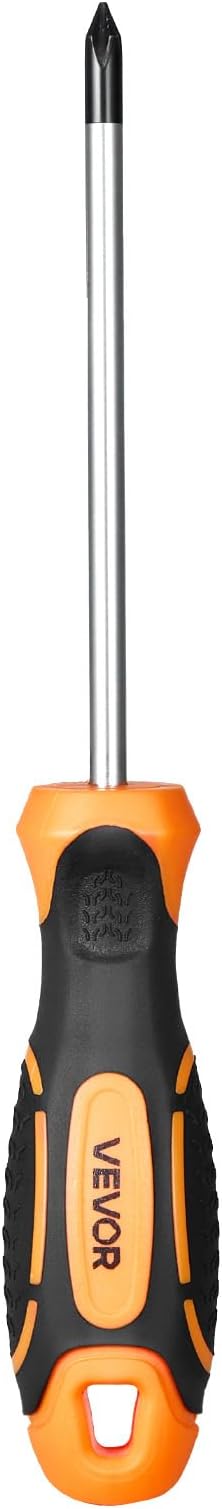 VEVOR Screwdriver Set, 12-Piece Hand Tools Set with Magnetic Tips, Includes 5 Phillips and 5 Flat Head Bits, Z-Type Bit, Professional Repair Tool Kit for Sockets, Furniture, Home Appliances, Bicycles
