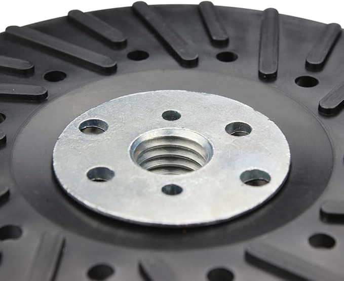 BHA Angle Grinder Ribbed Backing Pad for Resin Fiber Disc, 5" x 5/8"-11