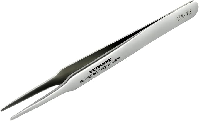 Precision Tweezers, Stainless Steel Pointed Tweezers by TOWOTPrecisionTool