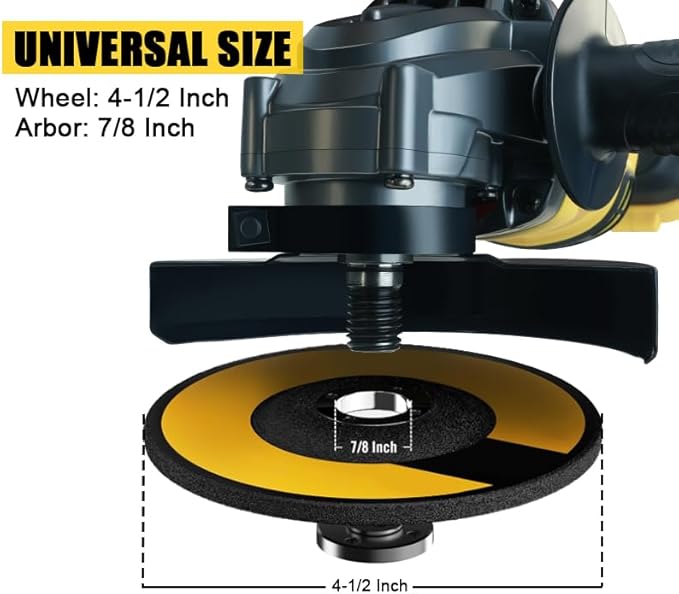 Cordless Angle Grinder for DEWALT 20V MAX Battery, 10000 RPM Brushless Grinder 4-1/2", 3 Variable Speed for Cutting, Griding, Polishing (No Battery)