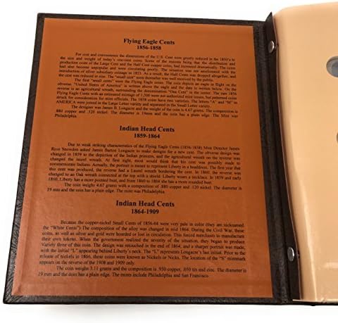 Dansco US Flying Eagle and Indian Head Cent Coin Album 1857 - Image 4