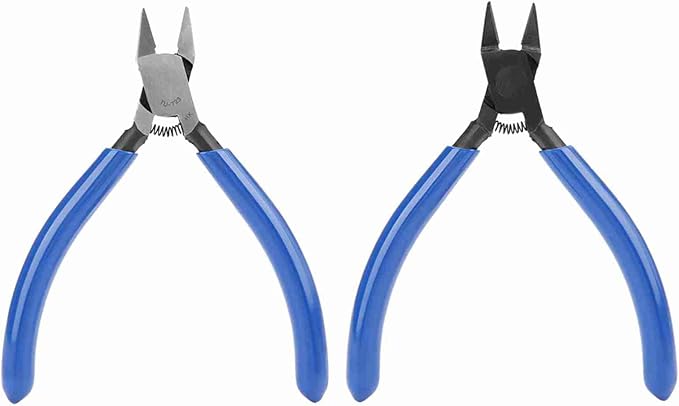 4" Mini Electrical Diagonal Pliers Cable Pliers High Hardness Wire Cable Snips Flush Cutter Snips Cutting Nippers Tools (1 PCS)