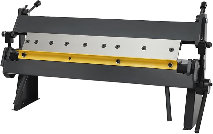 24" Box and Pan Sheet Metal Brake,High Accuracy Sheet Metal Box Pan Brake with 5 Adjustable Fingers,20 Gauges Sheet Metal Machine