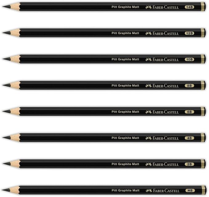 Faber-Castell Art & Graphic Pitt Graphite Matt Pencil, Matt Graphite, by Faber-Castell